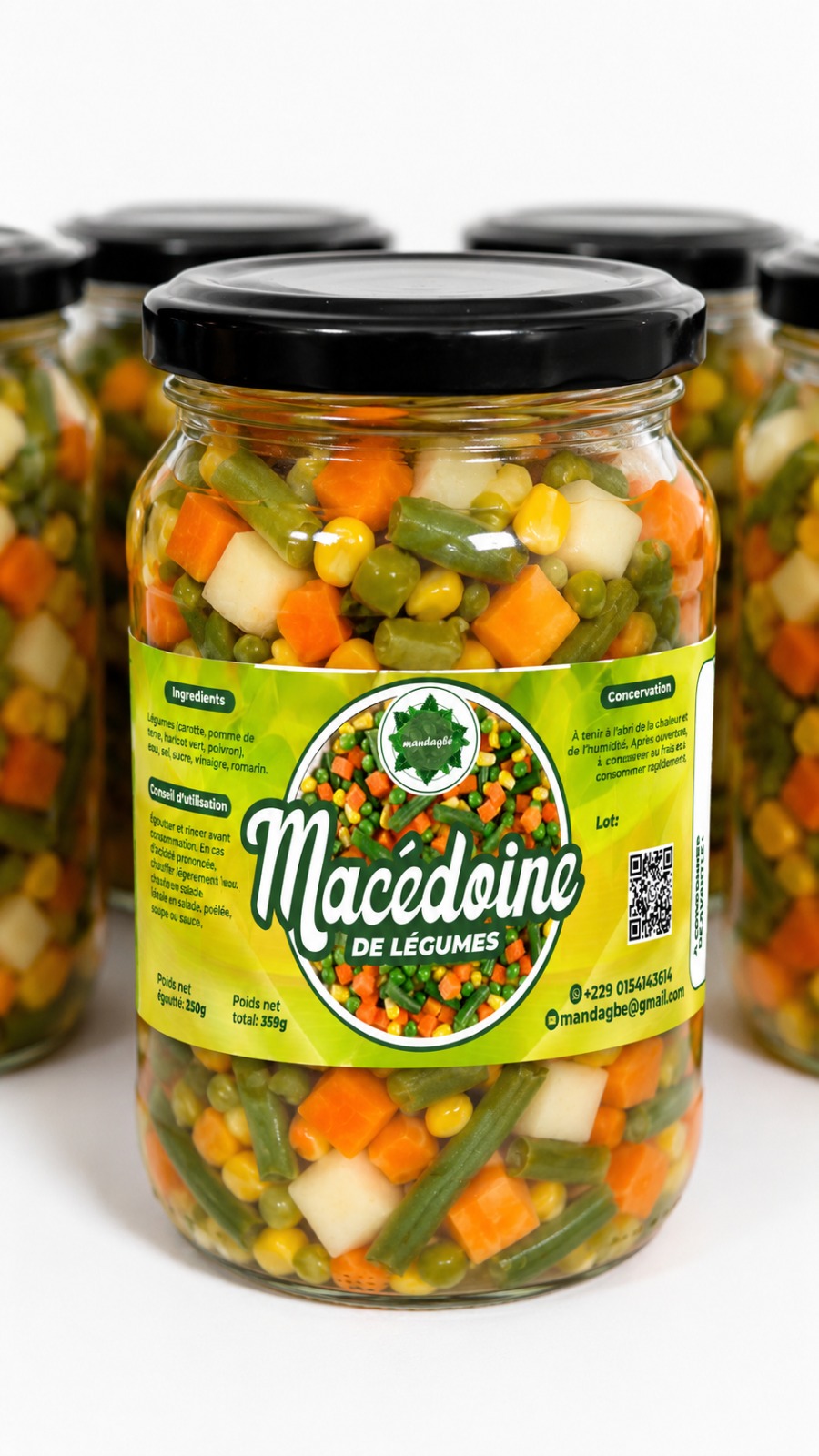 Macedoine de Légumes Mandagbé - 350 g